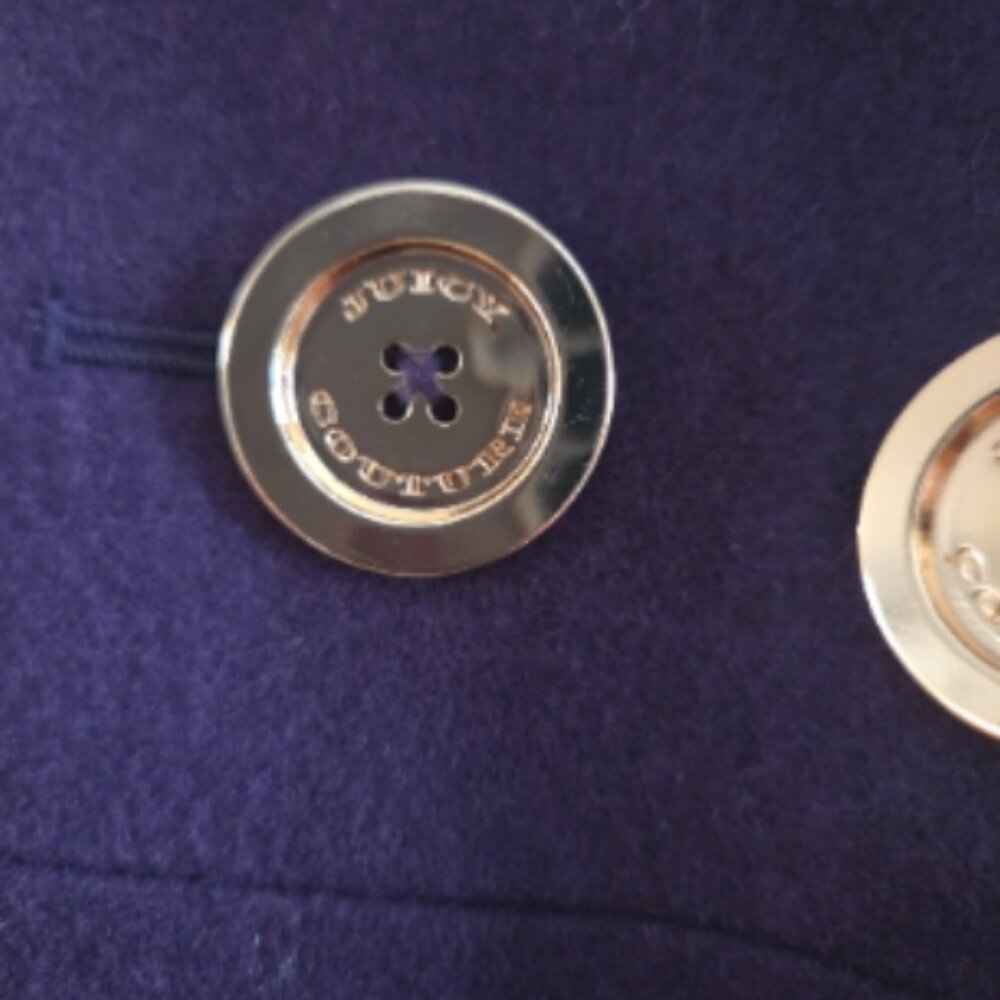 Juicy Couture Purple Pea Coat - Picture 7 of 11